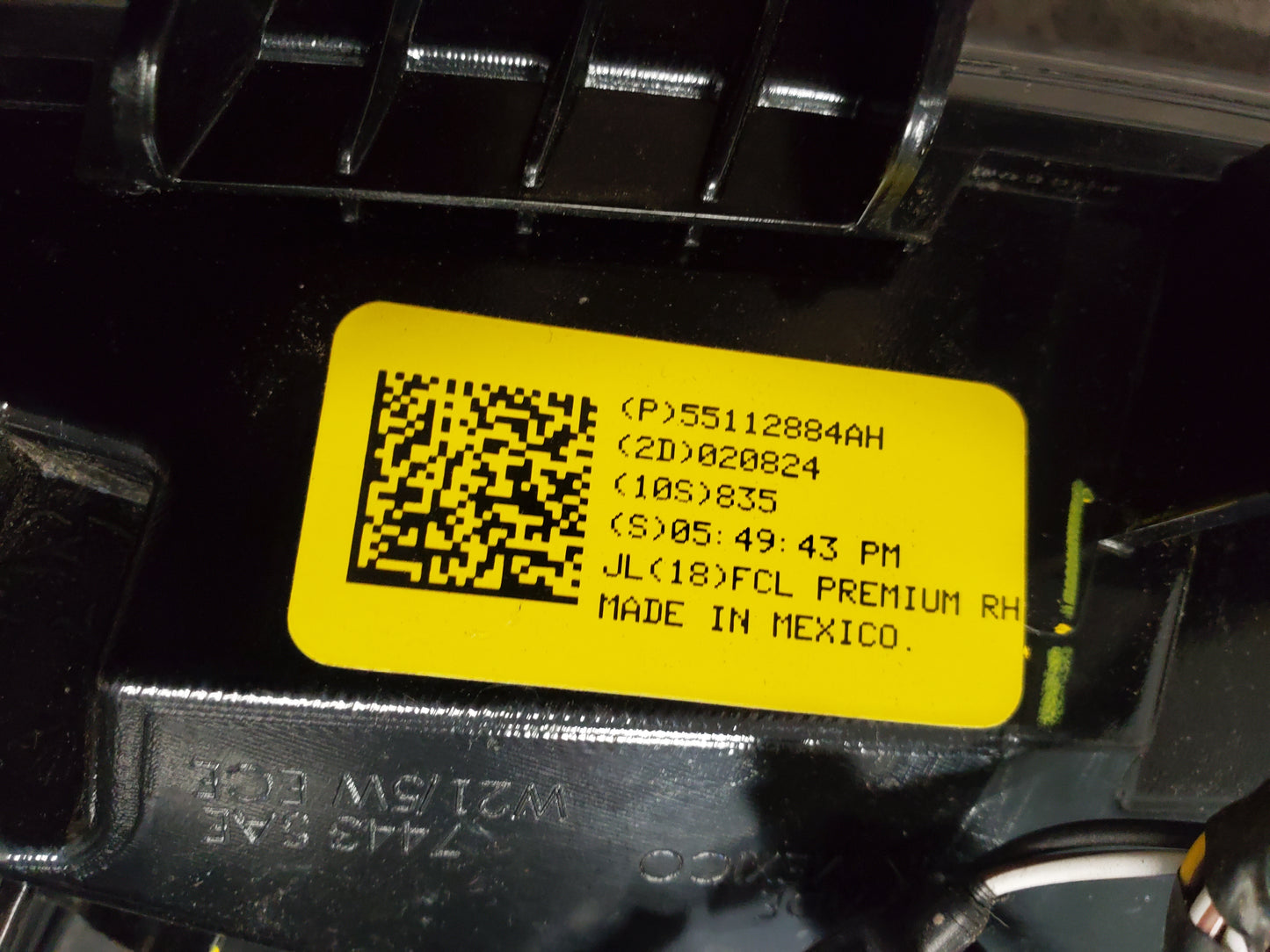 2018-2025 Jeep Wrangler JL Gladiator JT Fender Flares LED DRL Running Light Right 55112884AH