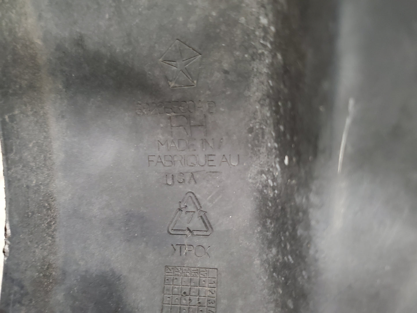 2018-2025 Jeep Wrangler JL Rear Bumper End Cap Right, Passenger Side 68295580AB