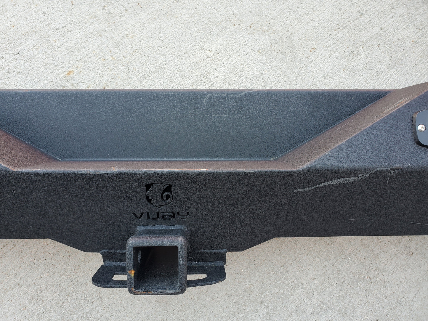 2018-2025 Jeep Wrangler JL Steel Rear Bumper with Trailer Hitch and Lights Vijay