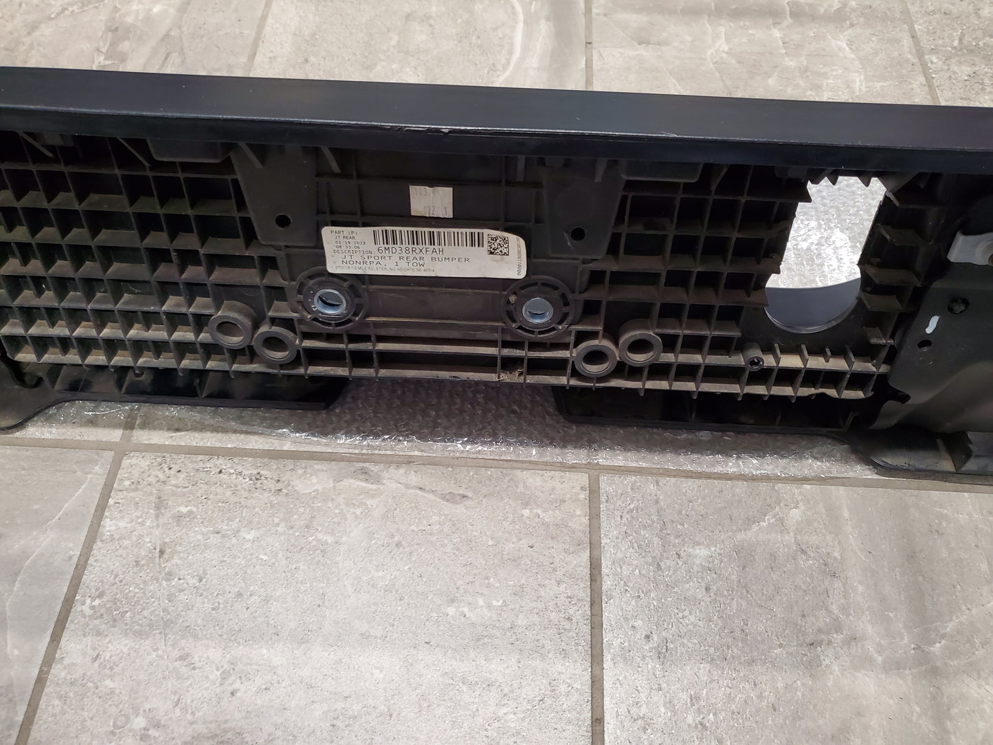 2020-2025 Jeep Gladiator JT Sport Rear Bumper OEM Without Sensor Holes