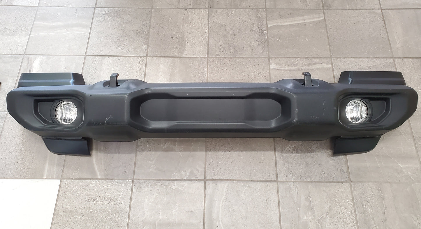 2018-2025 Jeep Wrangler JL Gladiator JT Sport Front Bumper With Halogen Fog Lights, Tow Hooks