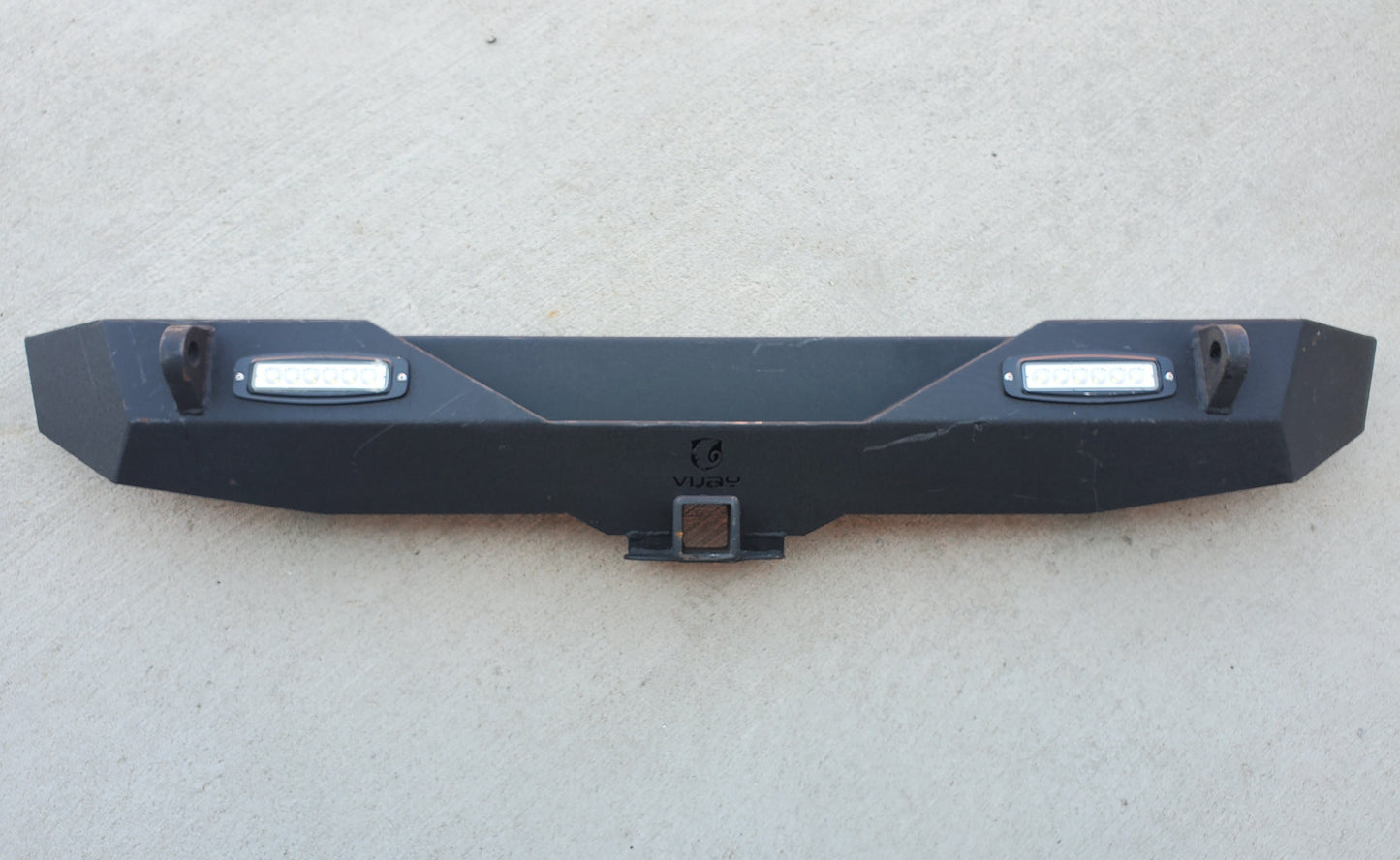2018-2025 Jeep Wrangler JL Steel Rear Bumper with Trailer Hitch and Lights Vijay