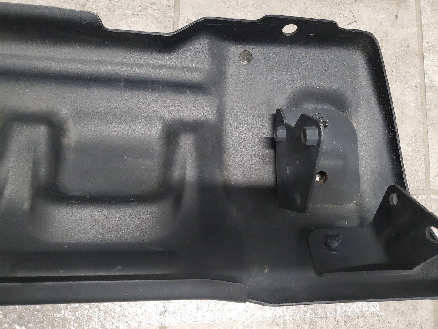 2018-2025 Jeep Wrangler JL Gladiator JT Front Bumper Steel Lower Skid Plate OEM With Brackets