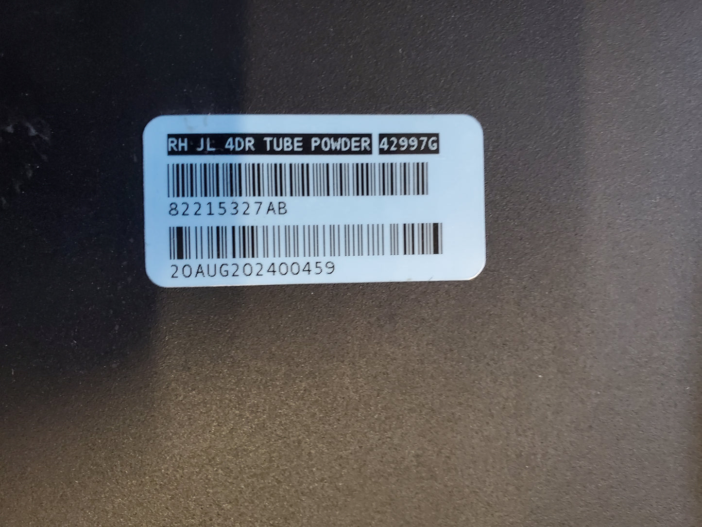 2018-2025 Jeep Wrangler JL 4 Door Tubular Side Step Right Passenger Side