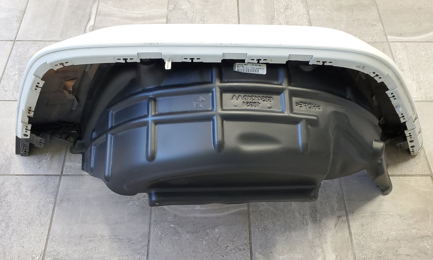 2020-2025 Jeep Gladiator JT Sport Fender Flares Rear Left Drivers Side Bright White