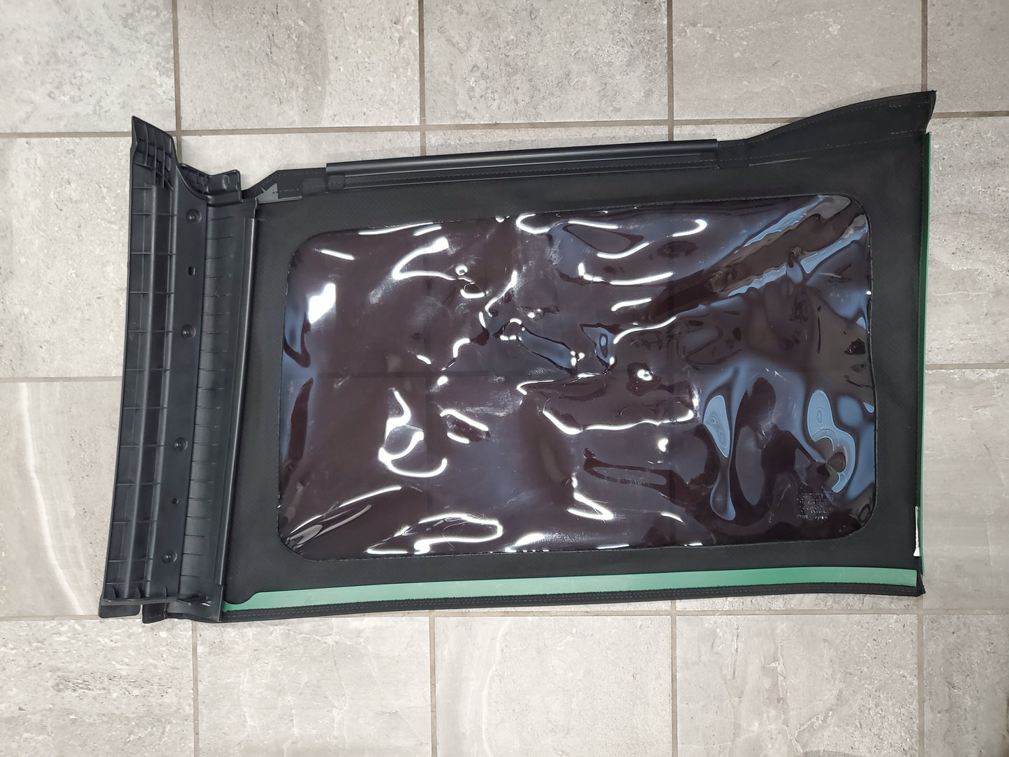 2018-2025 Jeep Wrangler JL Soft Top Window Left Driver's Side Black Twill 5VP91FX9AM