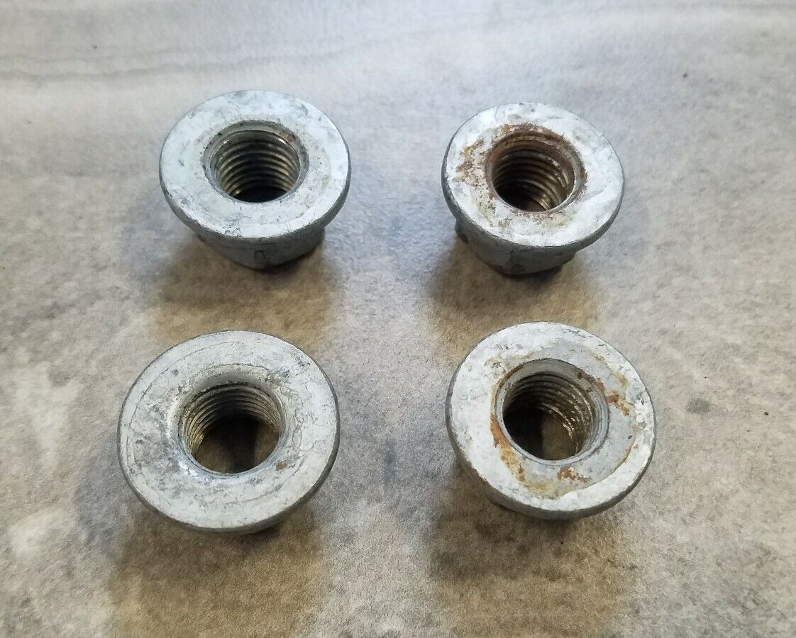 Four (4) Jeep Wrangler Hex Flanged Nut OEM 6104718AA