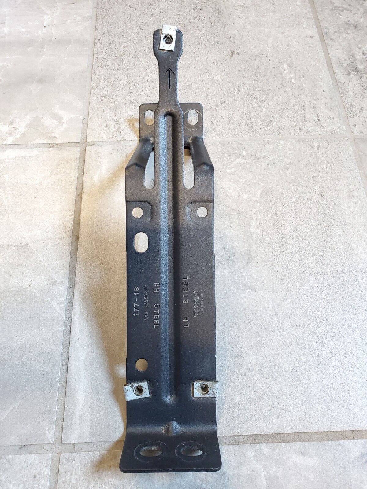 2018-2025 Jeep Wrangler JL Steel Rear Bumper Long Bracket OEM 68295574AA