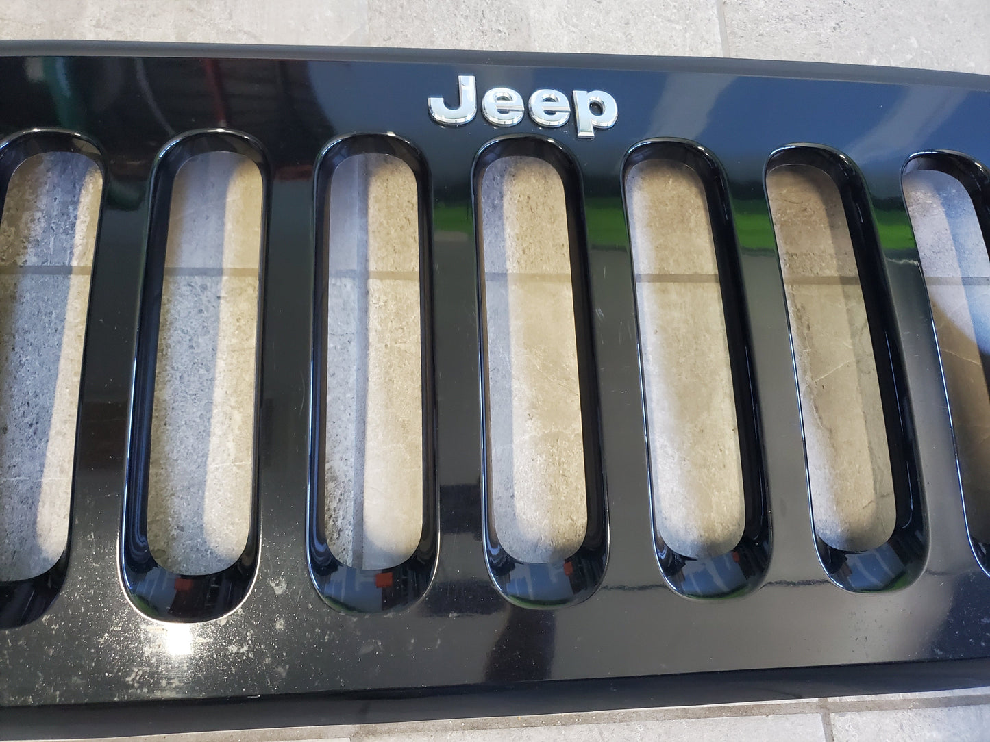 2007-2018 Jeep Wrangler JK Grille OEM Black 1BM91TRM