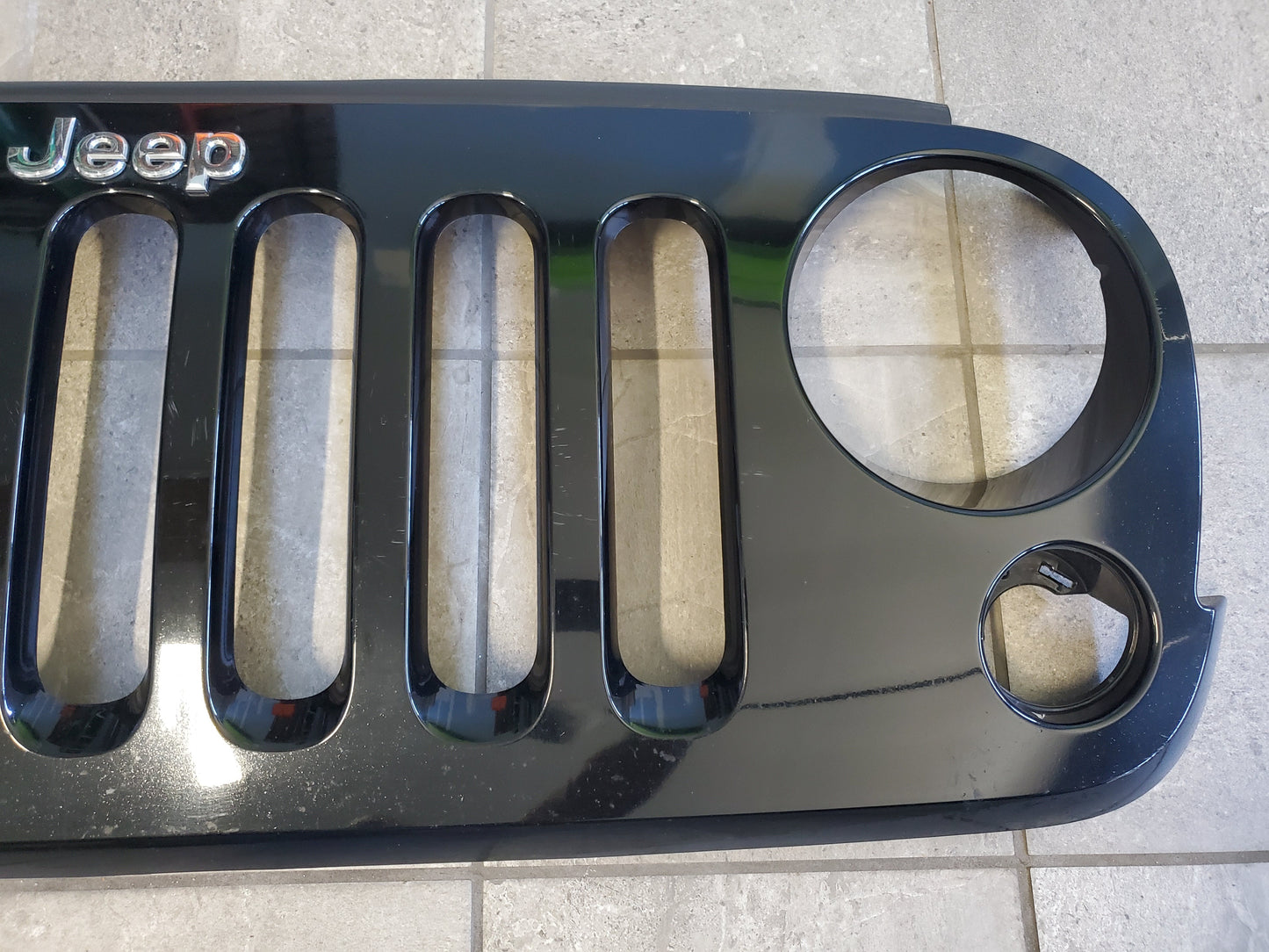2007-2018 Jeep Wrangler JK Grille OEM Black 1BM91TRM