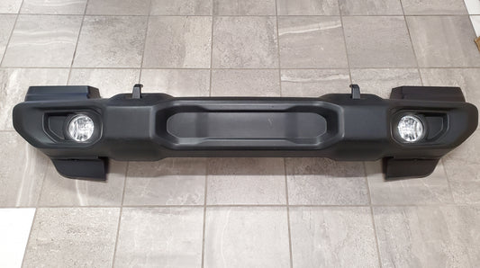 2018-2025 Jeep Wrangler JL Gladiator JT Sport Front Bumper With Halogen Fog Lights Splash Guards