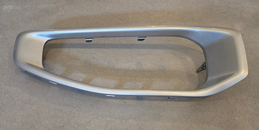 2018-2026 Jeep Wrangler JL Gladiator JT Front Bumper Applique Silver Right Passenger Side