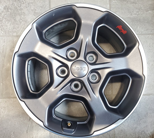 Single 2018-2025 Jeep Wrangler JL Gladiator JT Rubicon Wheel Charcoal 6KC87TRMAA