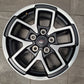 Single 2018-2025 Jeep Wrangler JL Gladiator JT Rubicon Wheel Silver/Black 04755601AA