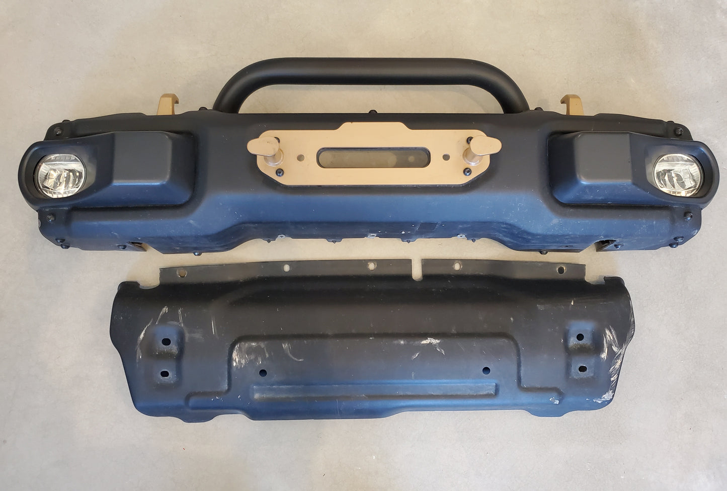 2018-2026 Jeep Wrangler JL Gladiator JT Front Bumper Steel OEM W/ LED Fog Lights