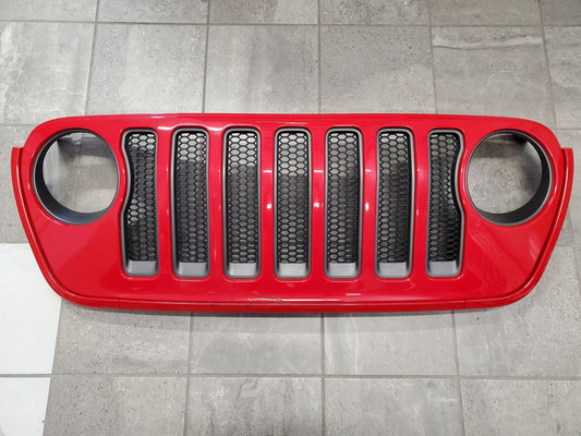 2018-2026 Jeep Wrangler JL Gladiator JT Sahara Grille OEM Firecracker Red 6BY79TRMAB