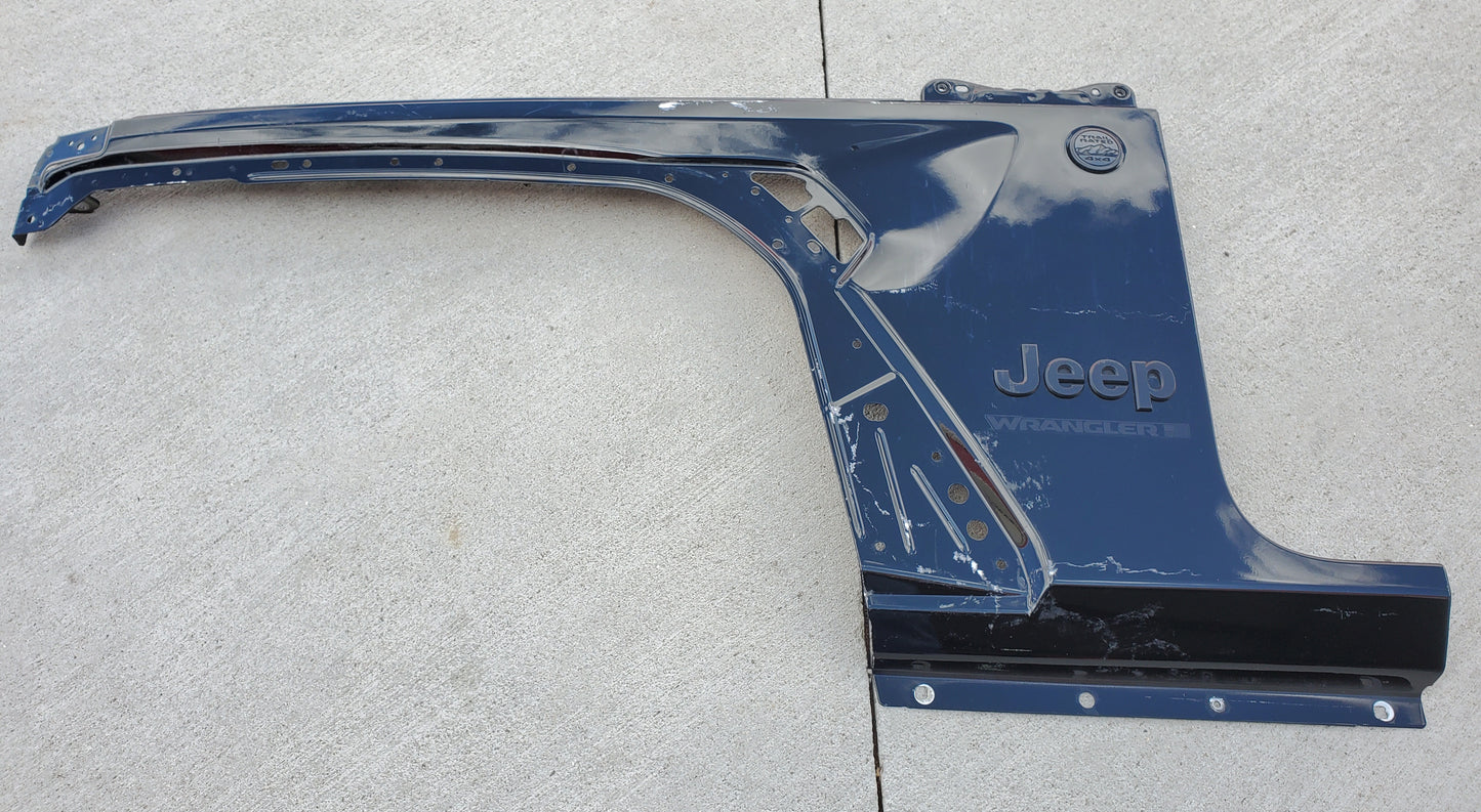 2018-2025 Jeep Wrangler JL Gladiator JT Front Left Fender OEM Black 1094