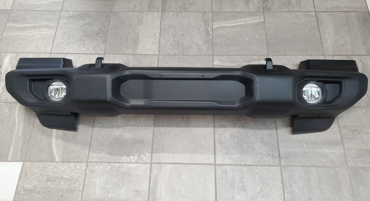 2018-2025 Jeep Wrangler JL Gladiator JT Sport Front Bumper With LED Fog Lights, Tow Hooks