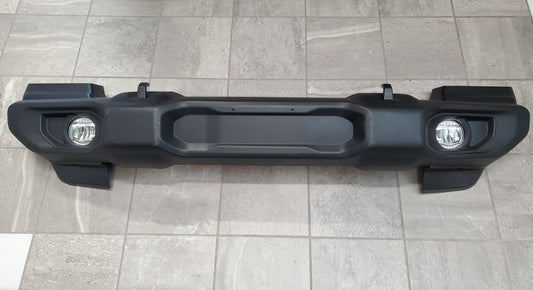 2018-2025 Jeep Wrangler JL Gladiator JT Sport Front Bumper With LED Fog Lights, Tow Hooks