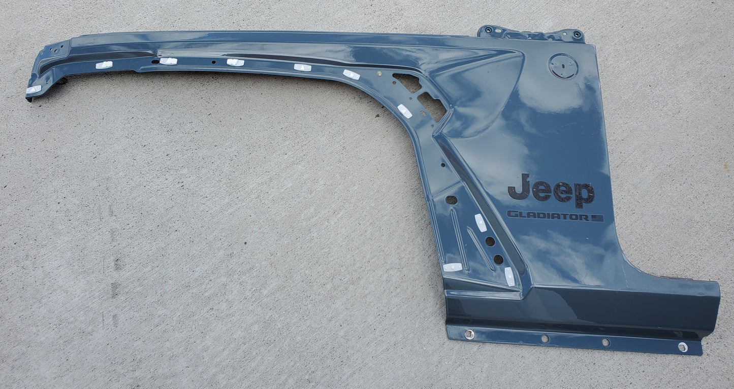 2018-2025 Jeep Wrangler JL Gladiator JT Front Left Fender OEM Sting Gray
