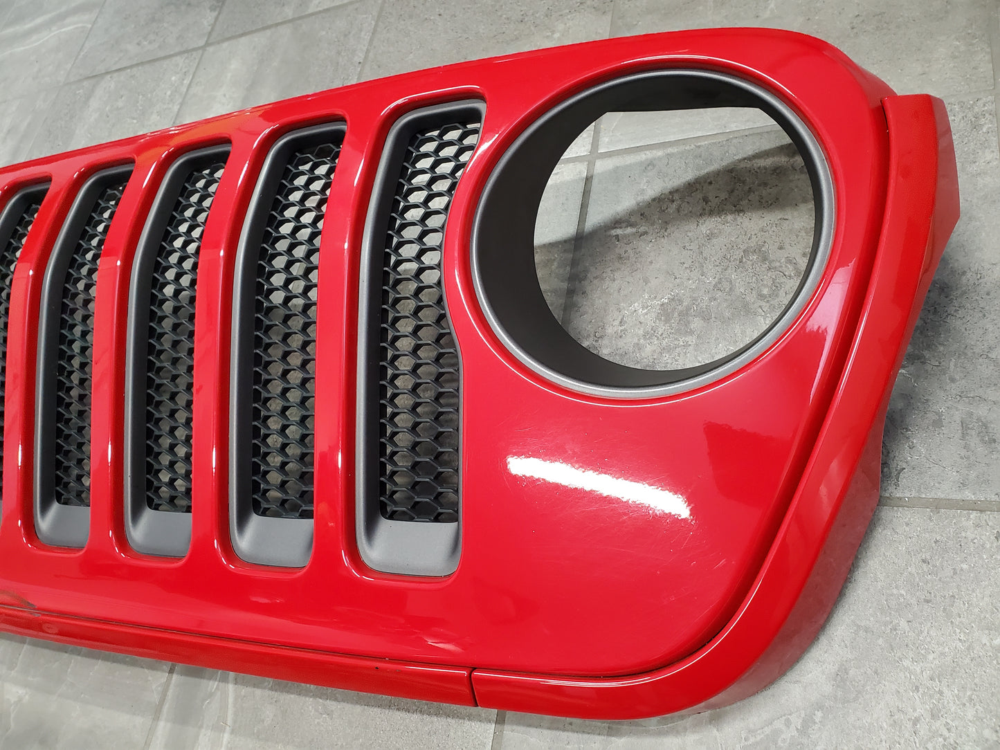 2018-2026 Jeep Wrangler JL Gladiator JT Sahara Grille OEM Firecracker Red 6BY79TRMAB