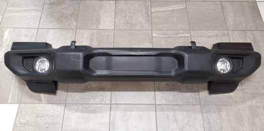 2018-2025 Jeep Wrangler JL Gladiator JT Sport Front Bumper With Halogen Fog Lights, Tow Hooks