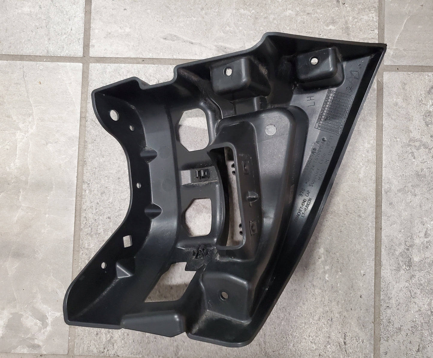 2018-2026 Jeep Wrangler JL Rubicon Rear Bumper End Cap Bracket OEM Left Driver's Side 68335625AB