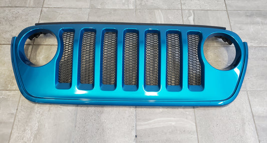 2018-2025 Jeep Wrangler JL Gladiator JT Sport Grille OEM Bikini Pearl 6BY75TRMAC