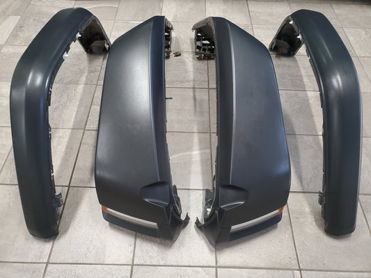 2018-2025 Jeep Wrangler JL Rubicon Fender Flares Set OEM Textured Black With LED DRL
