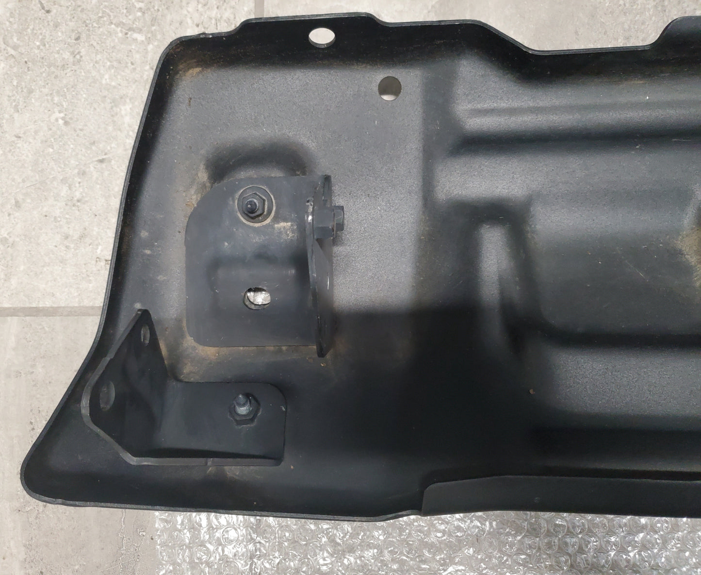 2018-2025 Jeep Wrangler JL Gladiator JT Front Bumper Steel Lower Skid Plate OEM With Brackets