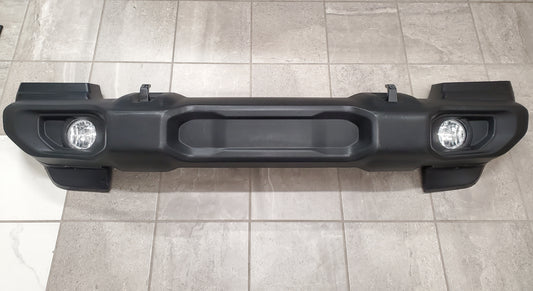 2018-2025 Jeep Wrangler JL Gladiator JT Sport Front Bumper With Halogen Fog Lights, Splash Guards