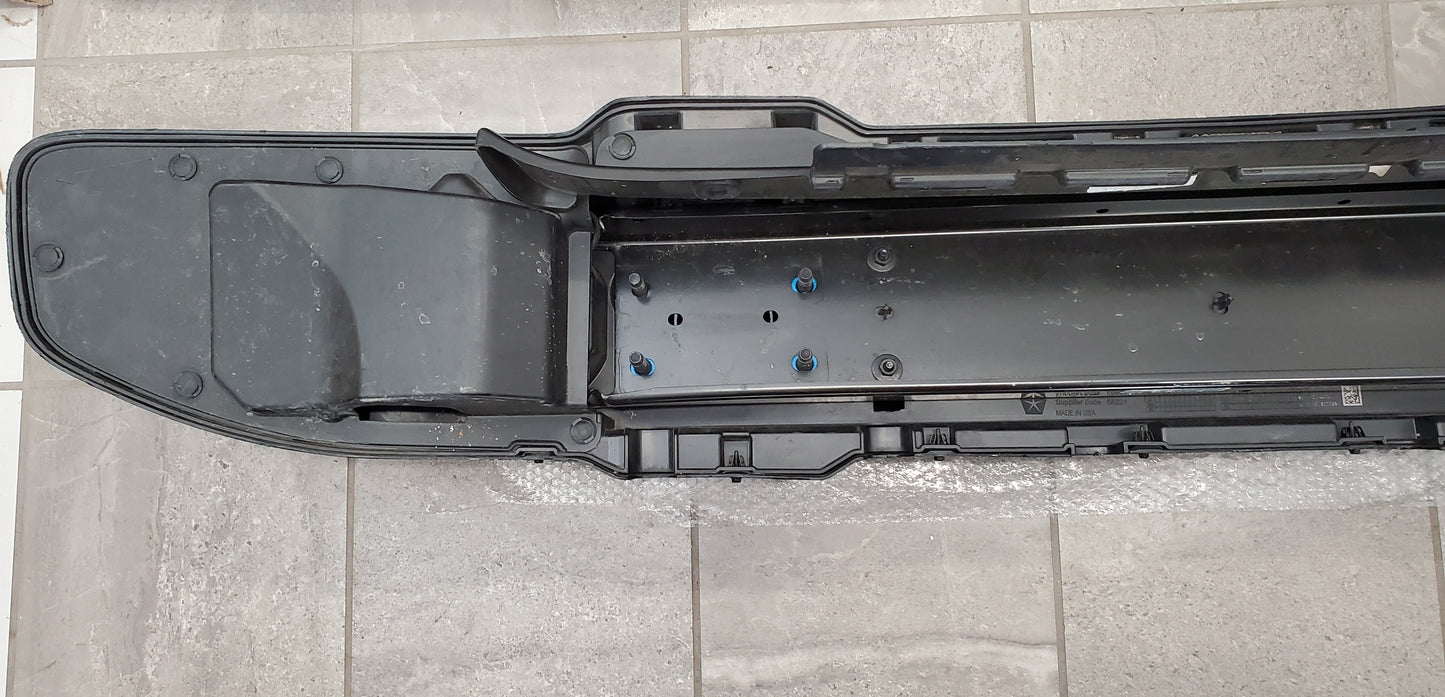 2018-2025 Jeep Wrangler JL Gladiator JT 4Xe Front Bumper With LED Fog Lights, Blue Tow Hooks
