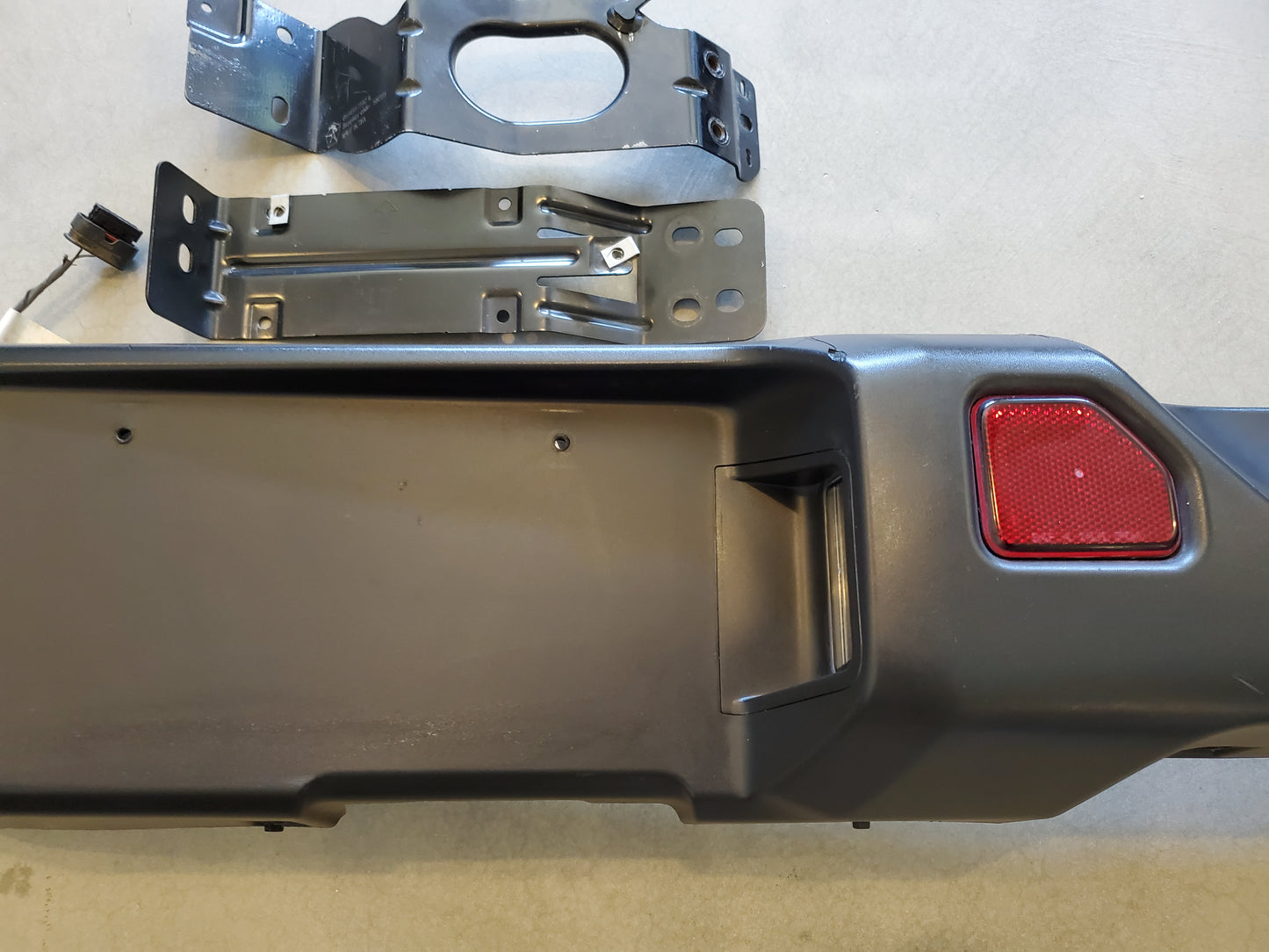 2018-2026 Jeep Wrangler JL Rear Bumper OEM No End Caps, No Park Assist With Brackets