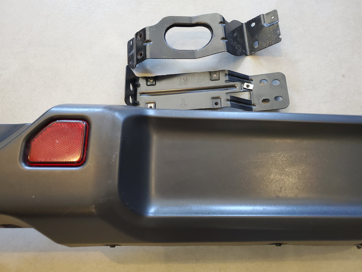 2018-2026 Jeep Wrangler JL Rear Bumper OEM No End Caps, No Park Assist With Brackets