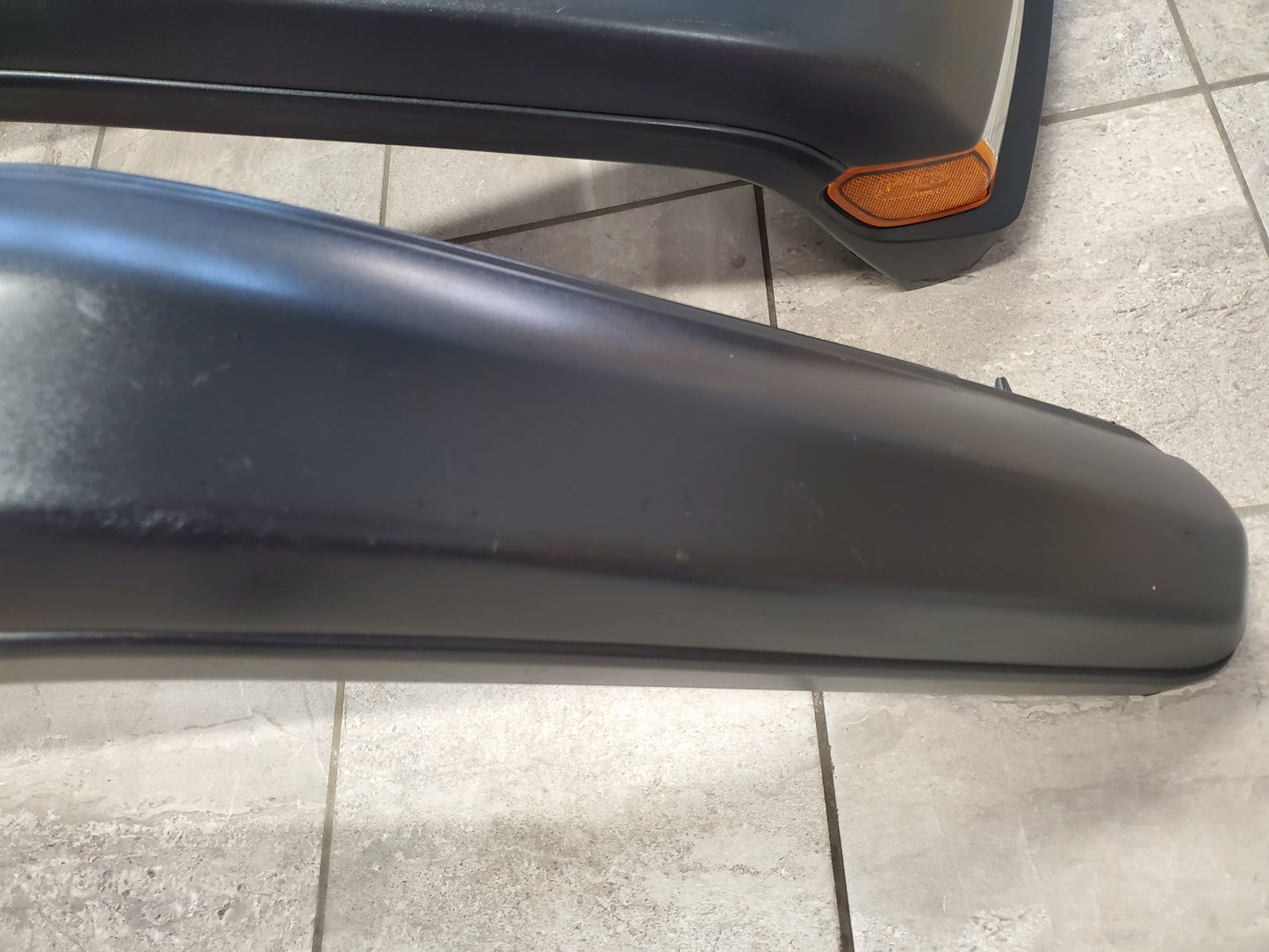 2018-2025 Jeep Wrangler JL Rubicon Fender Flares Set OEM Textured Black With LED DRL