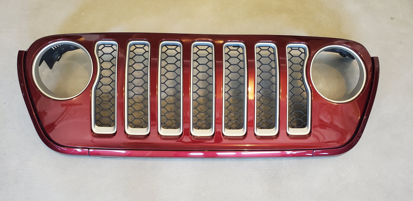 2018-2025 Jeep Wrangler JL Gladiator JT Sahara Grille OEM Snazzberry