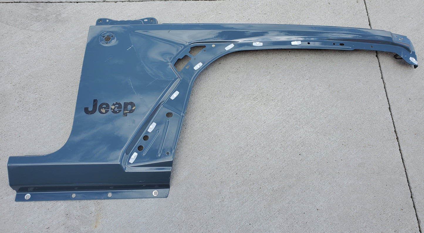 2018-2025 Jeep Wrangler JL Gladiator JT Front Right Fender OEM Sting Gray