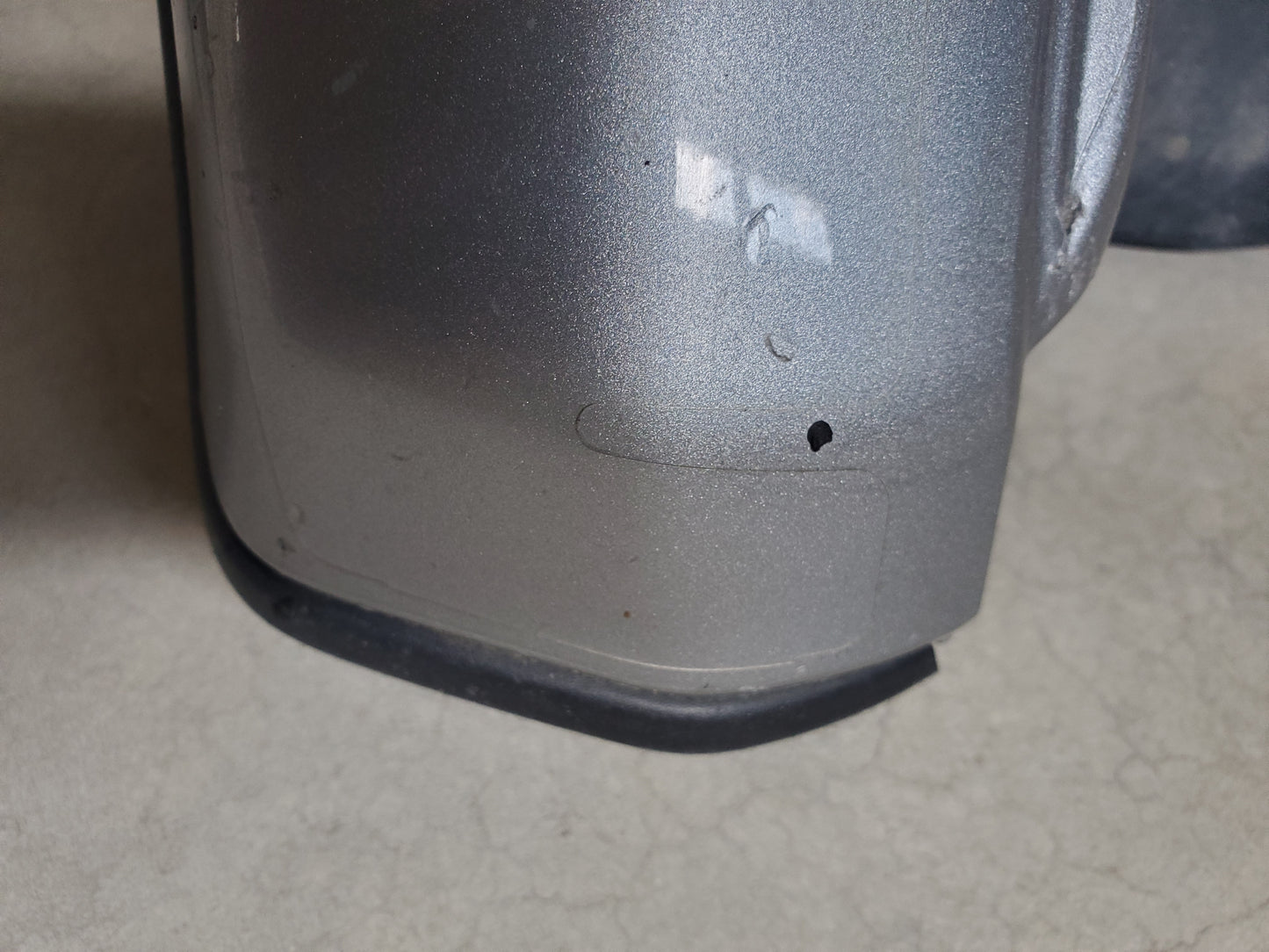 2018-2023 Jeep Wrangler JL Rubicon Rear Right Passenger Side Fender Flare Silver Metallic with Liner