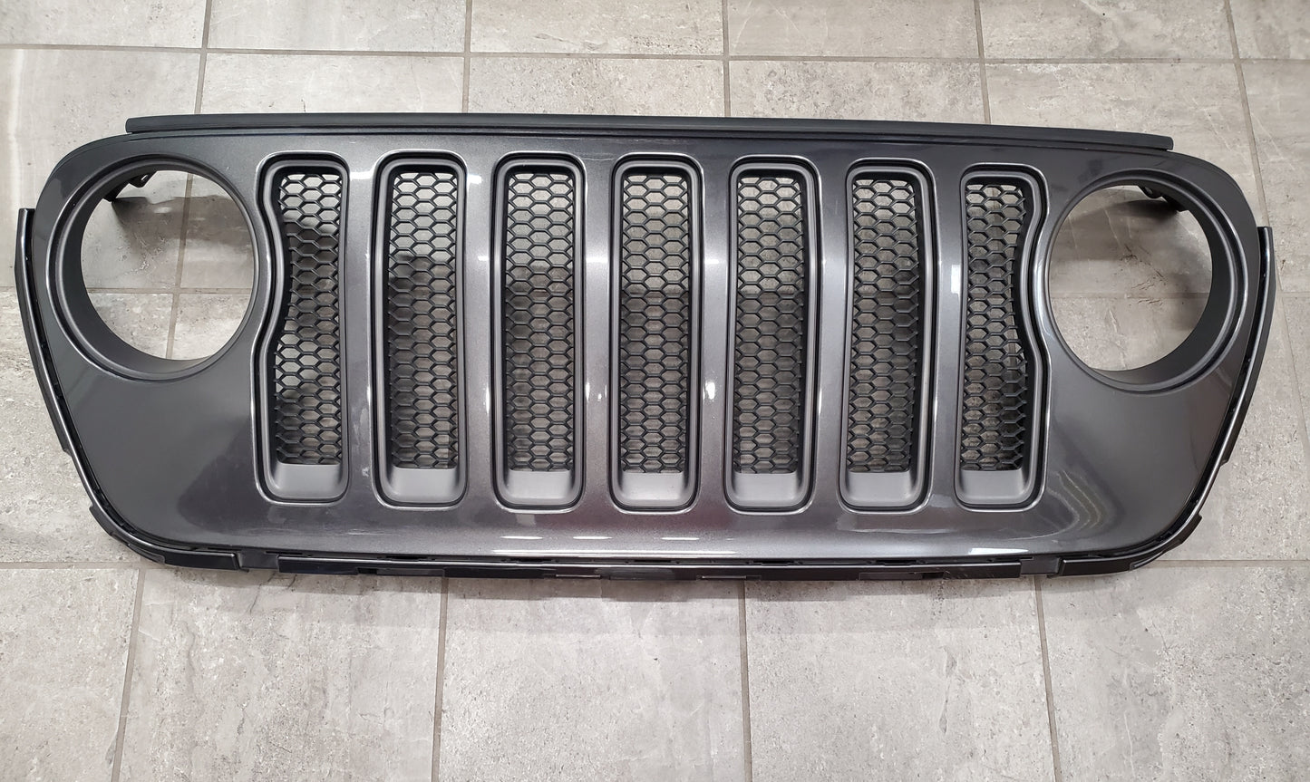 2018-2025 Jeep Wrangler JL Gladiator JT Sahara Grille OEM Granite Crystal 6BY79TRMAB