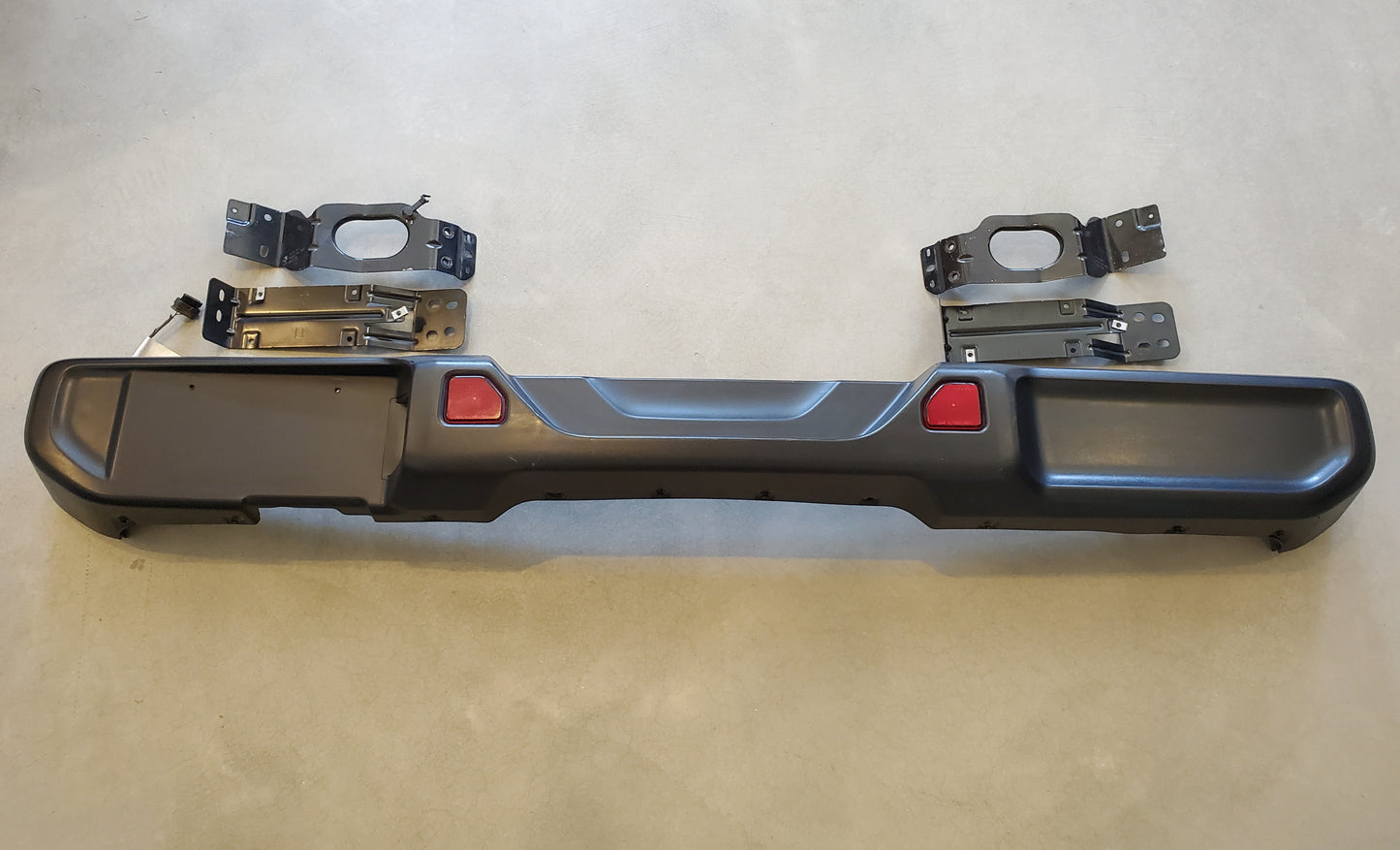 2018-2026 Jeep Wrangler JL Rear Bumper OEM No End Caps, No Park Assist With Brackets