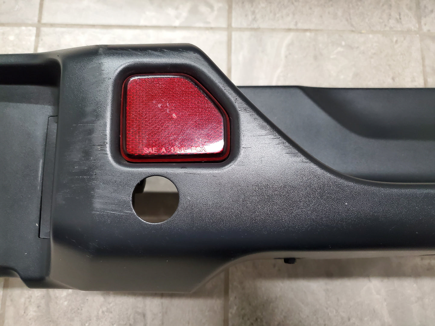 2018-2025 Jeep Wrangler JL Rear Bumper OEM With Park Assist Sensor Holes 6BX15TRMAB
