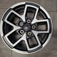 Single 2018-2025 Jeep Wrangler JL Gladiator JT Rubicon Wheel Silver/Black 04755601AA