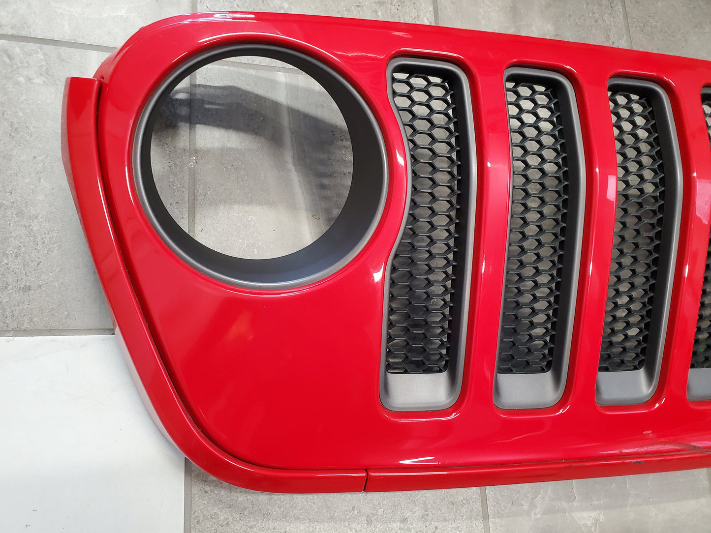 2018-2026 Jeep Wrangler JL Gladiator JT Sahara Grille OEM Firecracker Red 6BY79TRMAB