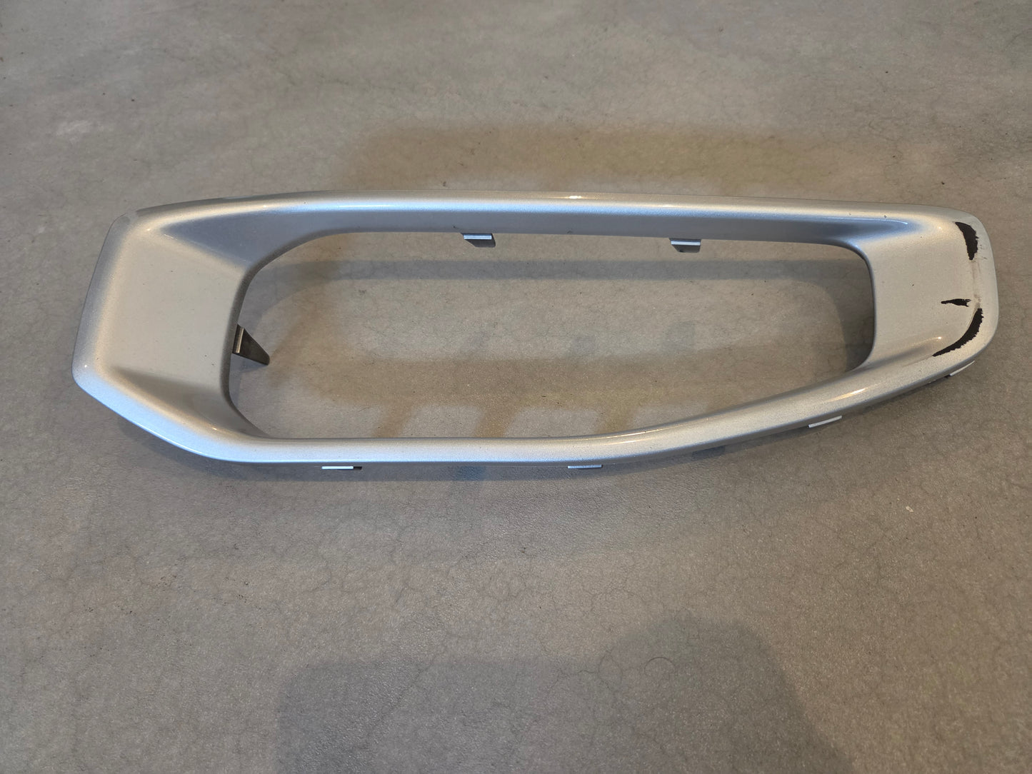 2018-2026 Jeep Wrangler JL Gladiator JT Front Bumper Applique Silver Left Driver's Side