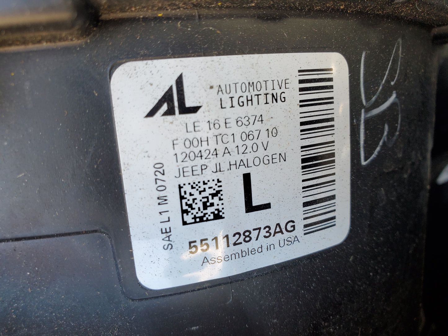 2018-2025 Jeep Wrangler JL Gladiator JT Headlights OEM Left Drivers Side 55112873AG