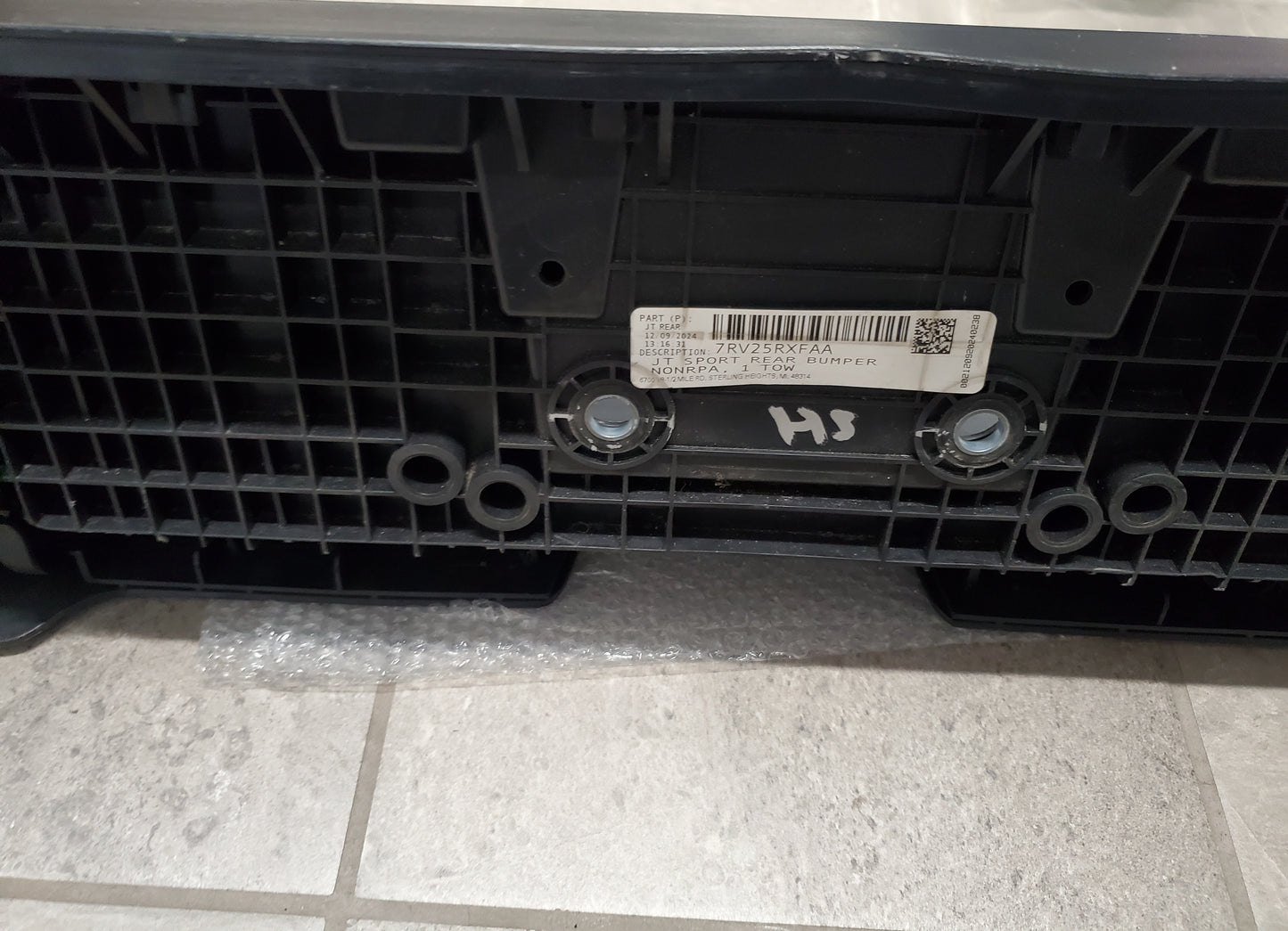 2020-2025 Jeep Gladiator JT Sport Rear Bumper OEM No Park Assist