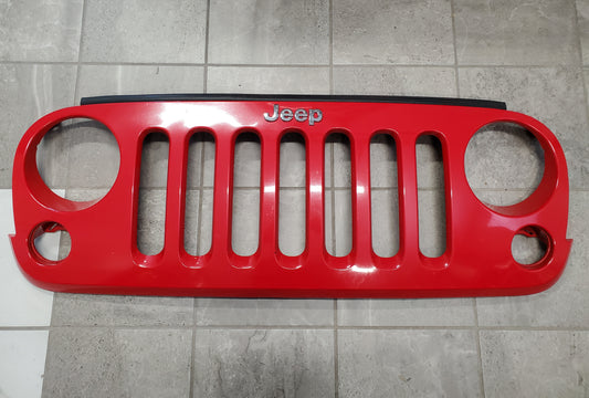 2007-2018 Jeep Wrangler JK Grille OEM Firecracker Red 1BM91TRM